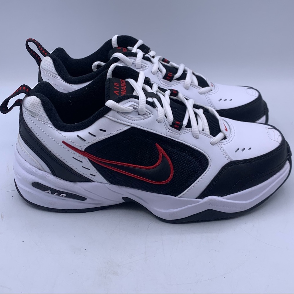 Nike Air Monarch IV Mens Size 7.5 Wide White Varsity Red Athletic Shoes - Picture 4 of 12